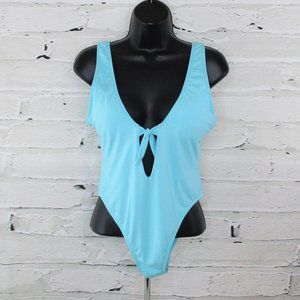 The Bikini Lab One Piece Tie Front Swim Suit